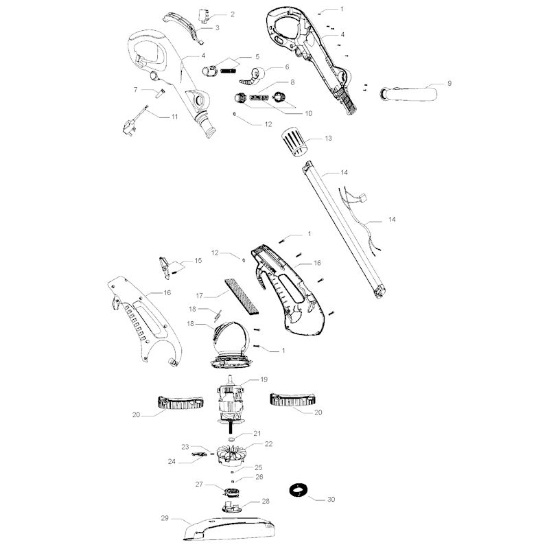 Flymo Contour Power Plus 700 964859325 Spares