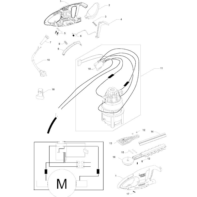 Flymo Easicut 450 964818101 Spares