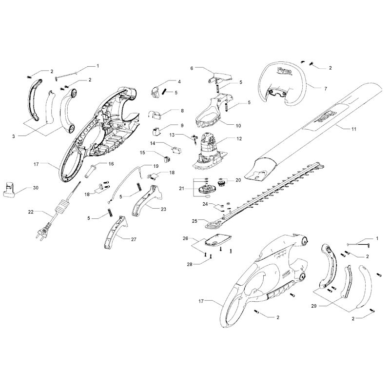 Flymo Easicut 6000XT 964818562 Spares