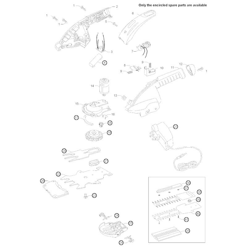 Flymo Freestyler 966861601 Spares