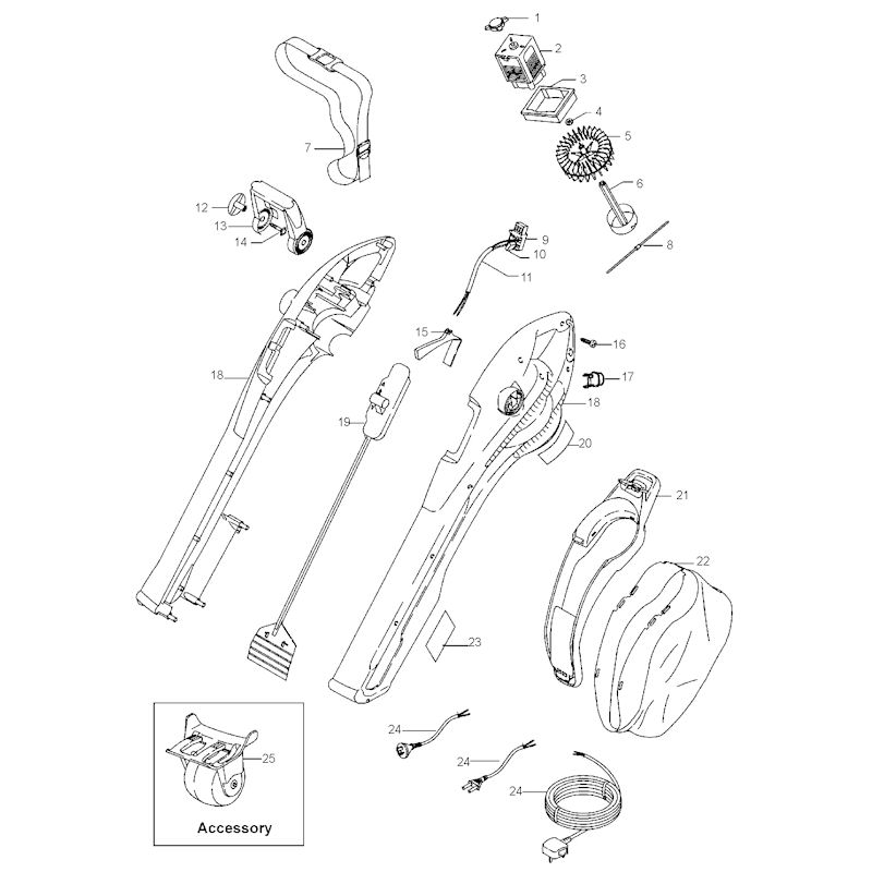 Flymo Gardenvac 2700 Turbo 966952701 Spares