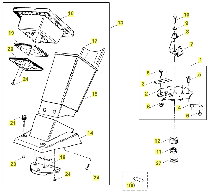 Viking GE120 - Funnel, Blades