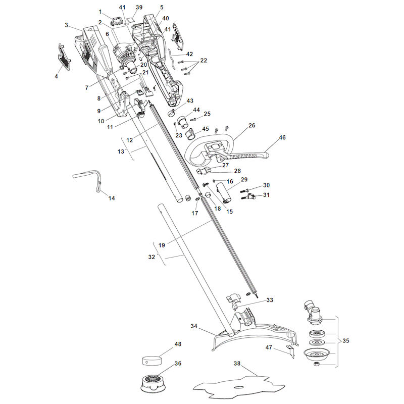 Mountfield MB48LI 272361003/M15 Spares