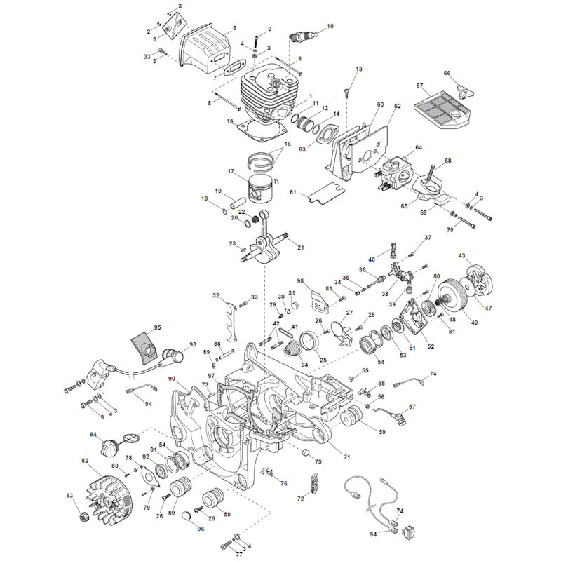 Mountfield MC846 204518003-M12 Engine Spare Parts