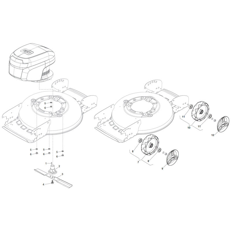 Stiga Multiclip 47 AE 298471008/S16 Blade Spares