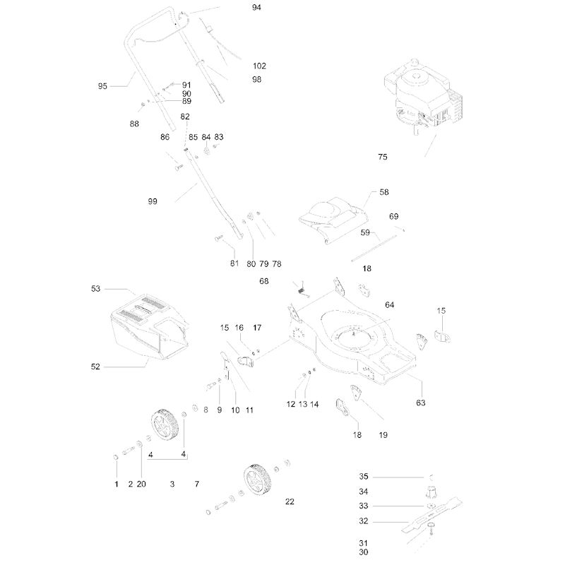 Flymo Quicksilver 40S 962000129 Spares