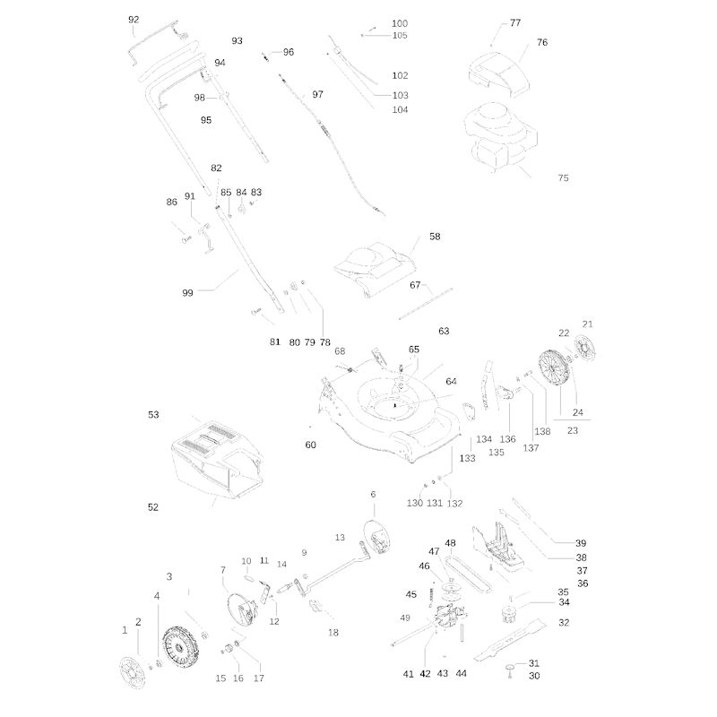 Flymo Quicksilver 46SD 965969001 Spares