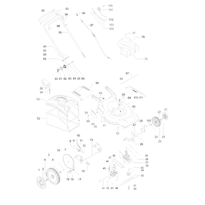 Flymo Quicksilver 5160HW 966849801 Spares