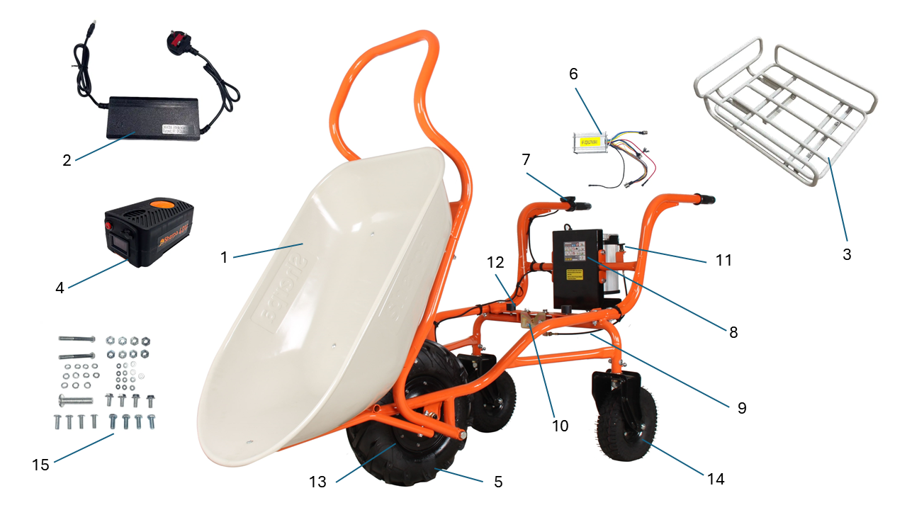 Sherpa Power Barrow SPB800li SPD-800Li Spare Parts Sherpa Power Barrow SPB800li SPD-800Li Spare Parts