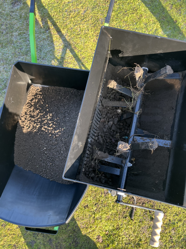 Manual Drum Soil Sieve Sifter from Mower Magic
