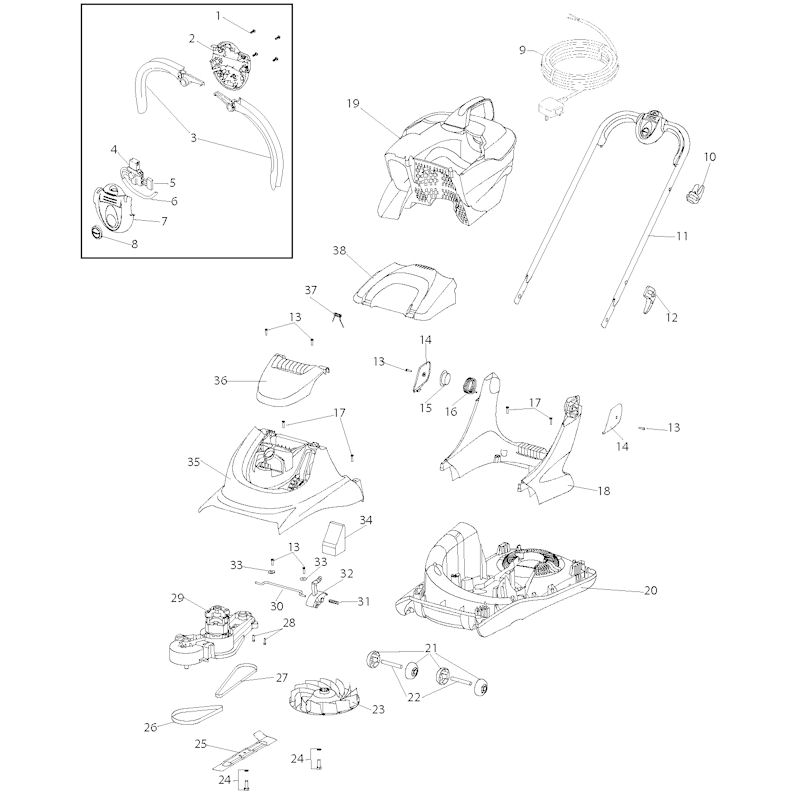 Flymo Ultraglide 967198701 Spares