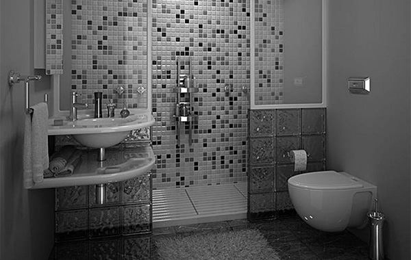 Modern wall bathroom tiles