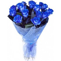 Букет "15 синих роз"
